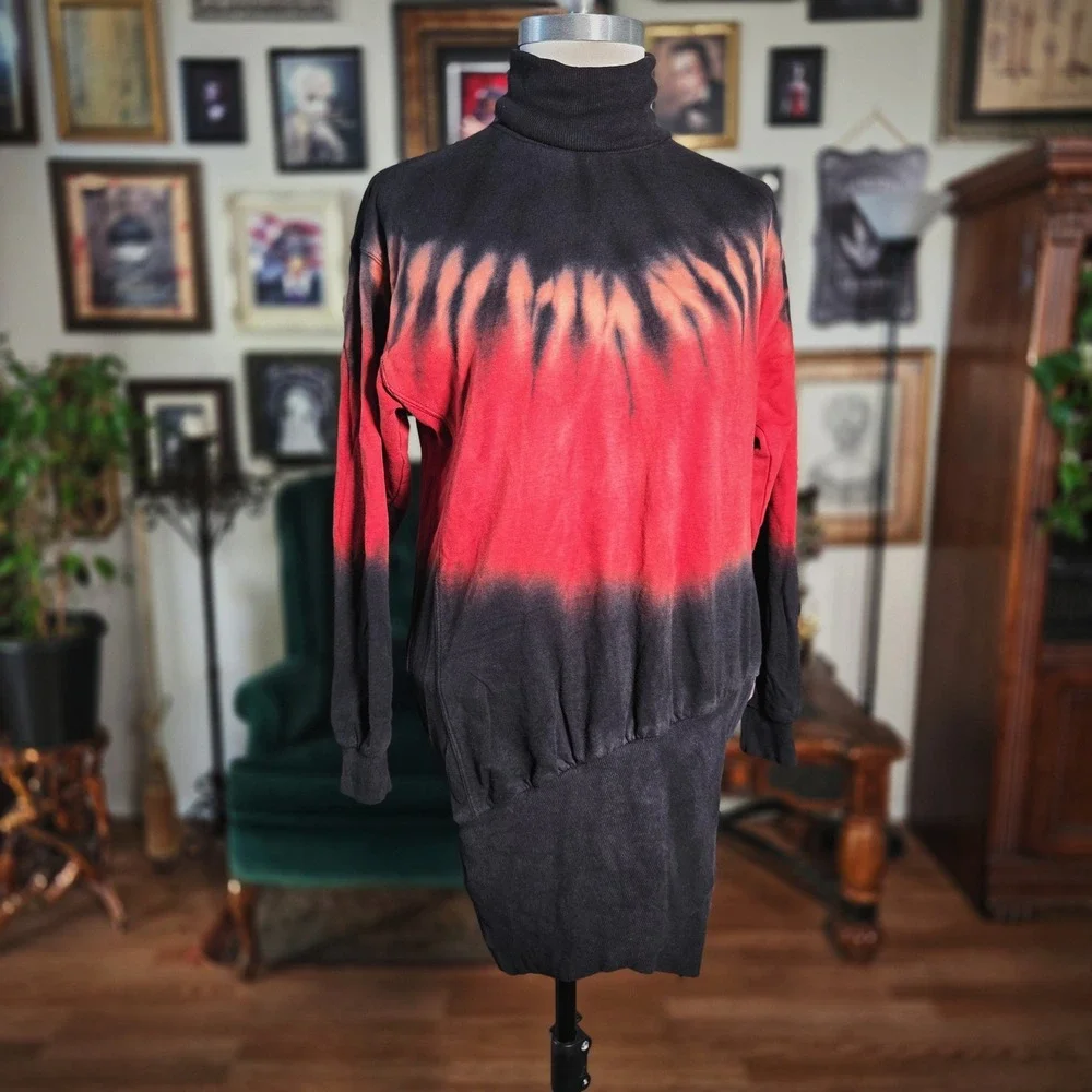Young Fabulous & Broke Tie Dye Turtleneck Mini‎ Dress Side Zip Size XS